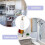 2pc Ceramic Soap Dispenser Ceramic Soap Pump Dispenser Can Fill Liquid For Bathroom Kitchen 4