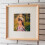 Pine Solid Wood Photo Frame Square Rustic Design 1 Pack 8