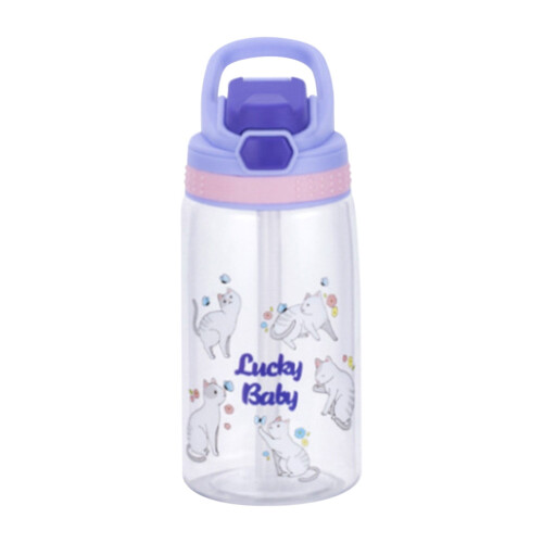Borraccia per bambini con cannuccia, 480 ml, a prova di perdite. 1