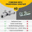 Double Handle Grease Nipple Coupler Double Handle Quick Lock Release Grease Ends Couplers Compatible 5