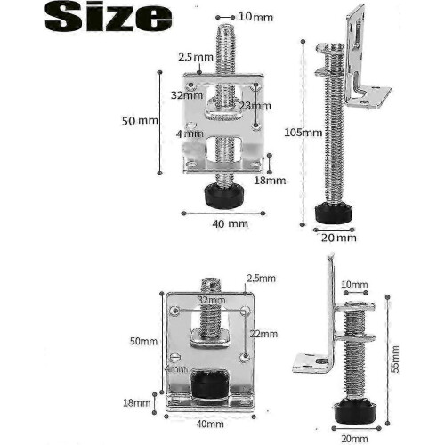 Workbench leveling feet - 8 pieces heavy duty adjustable 1