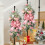 Couronne de Noël floquée avec nœud 6