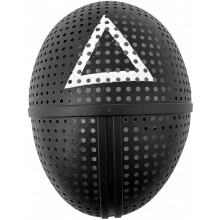 Black Geometric Face Mask for Kids 28cm