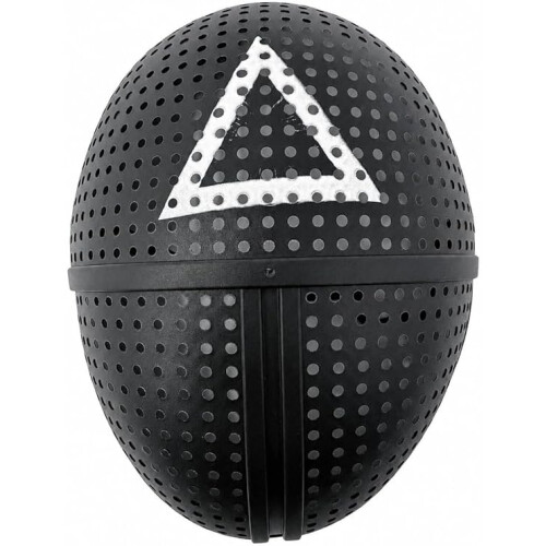 Black Geometric Face Mask for Kids 28cm