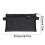 Nylon Mesh Pen Pouch Black Clear Zipper 1 Pack 2