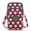 Elegante e pratica borsa a tracolla per cellulare con labbra rosse 4