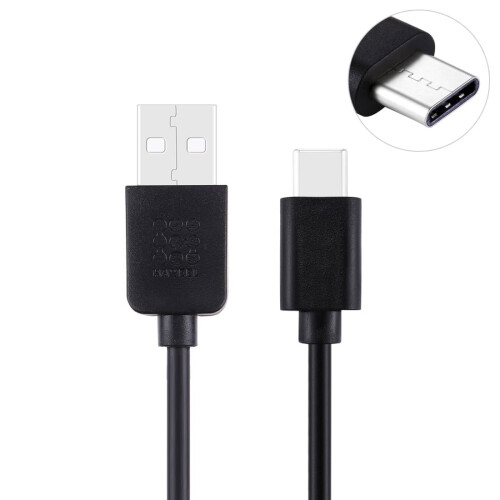 HAWEEL1m USB-C / Typ-C till USB 2.0 Data- och laddningskabel 2