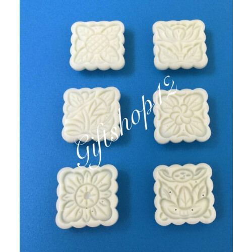 Καλούπια για Mooncake, Τετράγωνα Καλούπια για Κουπάτ Μπισκότων 63γρ 1