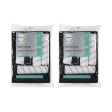 Harris 9" Walls & Ceilings Roller Set with 4 Sleeves Pack of 2