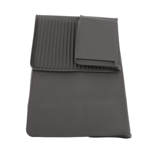 Modern Grey Silicone Coffee Bar Mat 2