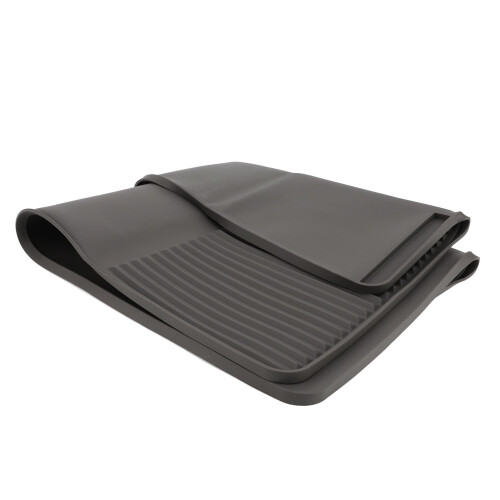 Modern Grey Silicone Coffee Bar Mat