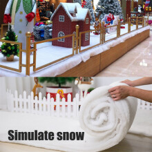 White Cotton Snow Blanket Festive Decor