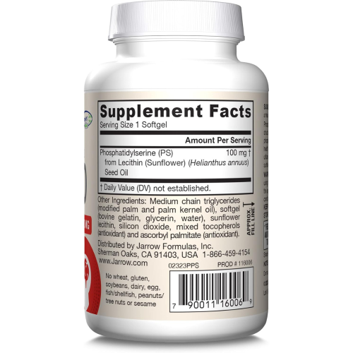PS100, Phosphatidylserine, 100 mg, 60 Softgels 1