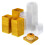 250St Stevige Plastic Doos Voor Egg Yolk Cake En Mini Goud 10