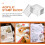 8Pièces Blocs Tampons En Pour DIY Cartes 4
