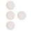 4Pcs Microwave Safe Ceramic Dessert Plates White Small Plates for Home 2