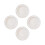 4Pcs Microwave Safe Ceramic Dessert Plates White Small Plates for Home 3