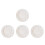 4Pcs Microwave Safe Ceramic Dessert Plates White Small Plates for Home 4