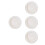4Pcs Microwave Safe Ceramic Dessert Plates White Small Plates for Home 6