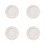 4Pcs Microwave Safe Ceramic Dessert Plates White Small Plates for Home 7
