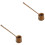 2Pcs Brown Bamboo Kitchen Ladle Tea Ceremony Water Scoop 2