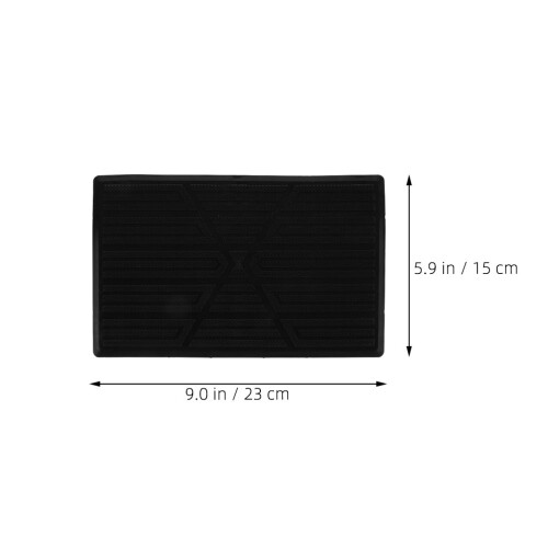 6Pièces Patch De Protection Tapis Caoutchouc Antidérapant Noir 1