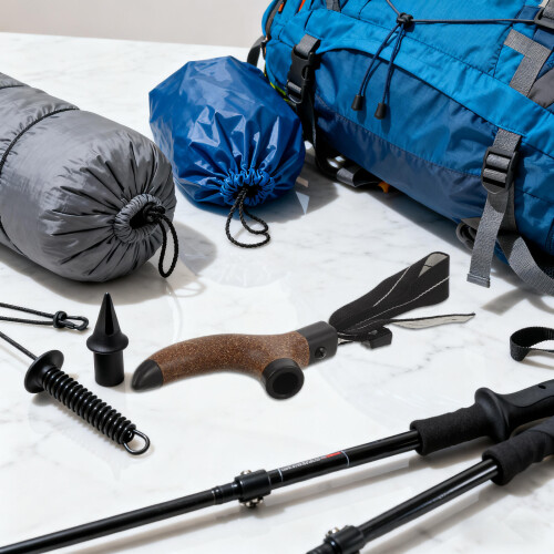 Chocolade Trekkingstok Grip Met Verstelbare Polsband 2