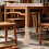 4Pieds De En Bois Massif Sculpté Marron Pour Table 8