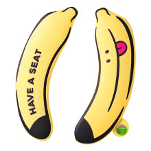 Adhesive skin Off Banana Toilet Seat Cover In fun Style-Yellow