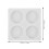 2Pièces Moules Silicone Blancs Décorations Gâteaux 7