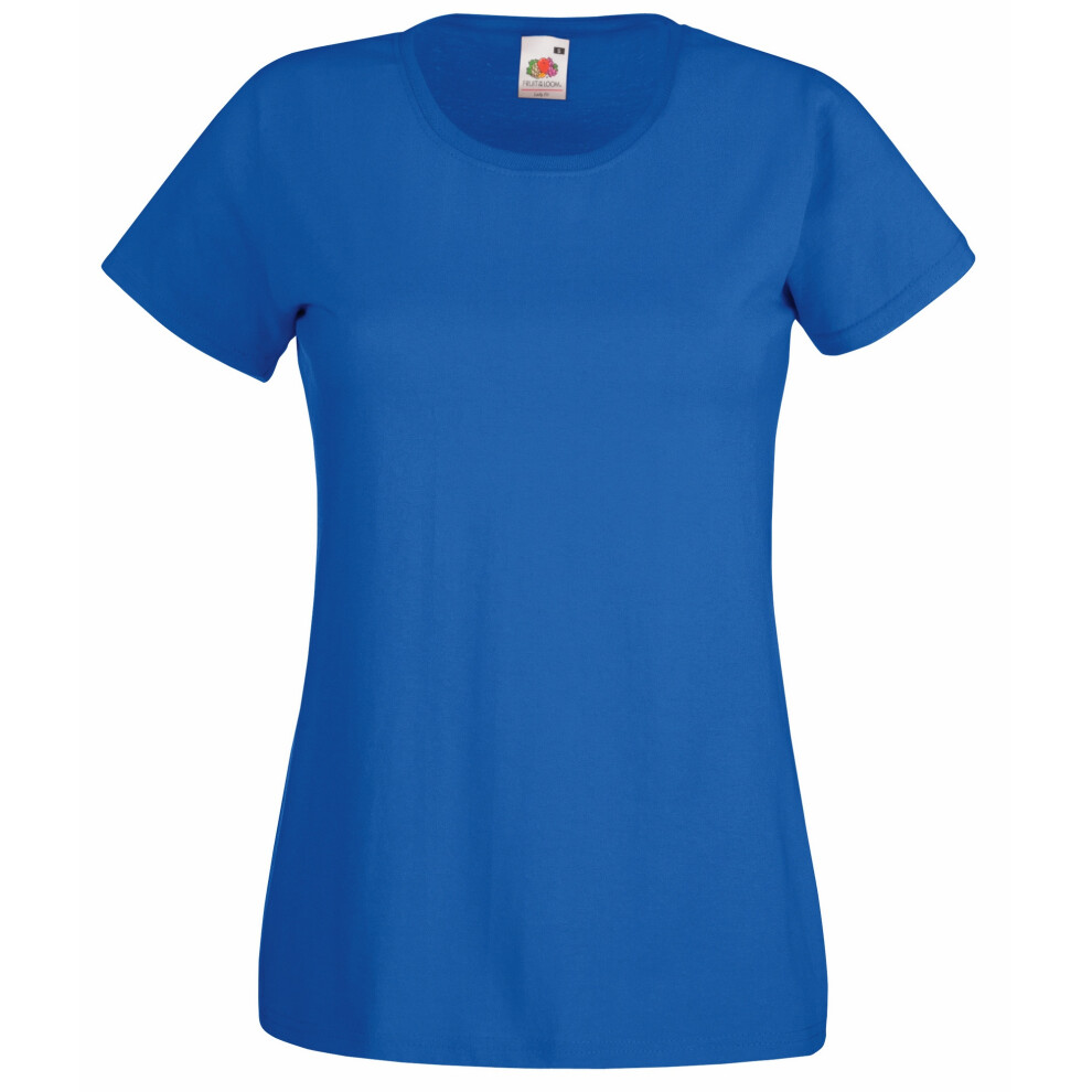 Fruit Of The Loom (S, Royal) Ladies/Womens Lady-Fit Valueweight Short Sleeve T-Shirt Multicoloured