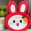Easter basket stuffer reusable bunny-print drawstring bag 1
