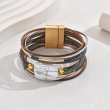 Geometric Commuter Bracelet for Women with Pearl and