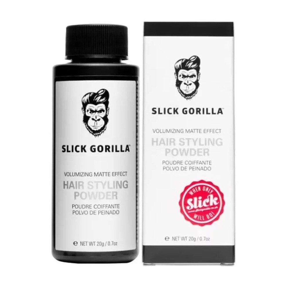 Unisex Not,Specified Slick Gorilla Hair Styling Powder 20G Matte Finish, Volume & Strong Hold