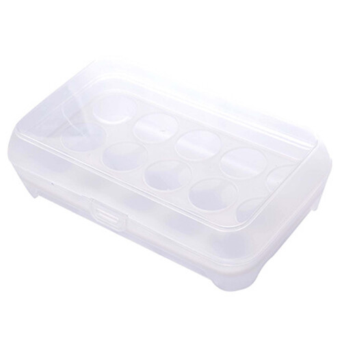 Stapelbare Kühlschrank-Aufbewahrungsbox mit Deckel, 6er-Pack