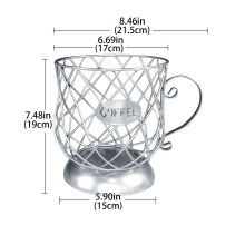 Porte-capsules de café pour comptoir de cuisine/bar
