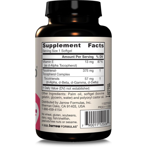 Jarrow Formulas, Toco-Sorb, Μικτές Τοκοτριενόλες και Βιταμίνη Ε, 60 Softgels 1