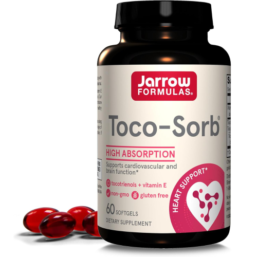 Jarrow Formulas, Toco-Sorb, Μικτές Τοκοτριενόλες και Βιταμίνη Ε, 60 Softgels