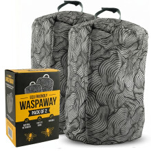 Wasp Nest 2 Pack Fake Wasp Nests for Outdoor Areas Decoy False Wasps Nests Hanging Wasps Hornets Hanging Bee Repellent
