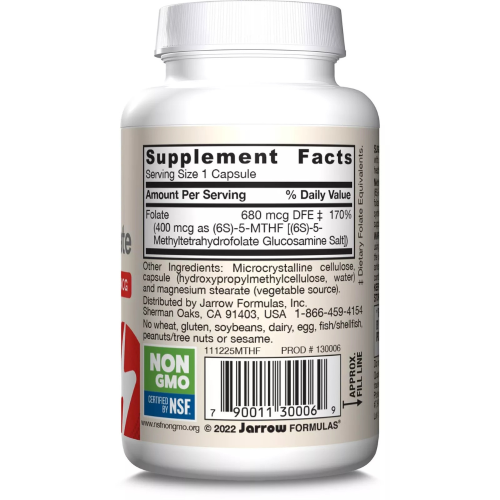 Jarrow Formulas, Βιολογική Μυελοφολική Οξύ, Υπερύψωση, 400 mcg, 60 Βιολογικά Φύλλα 1