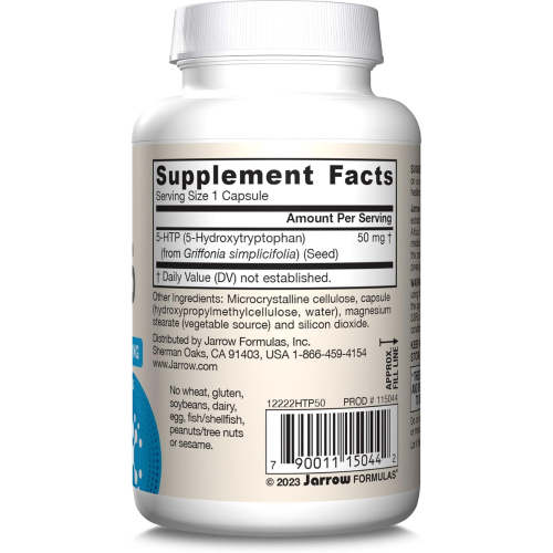 Jarrow Formulas, 5-HTP, 50 mg, 90 Capsula Vegane 1