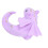 Mini-Drache-Figur 3D-gedruckt lila klein 9
