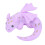 Mini-Drache-Figur 3D-gedruckt lila klein 15