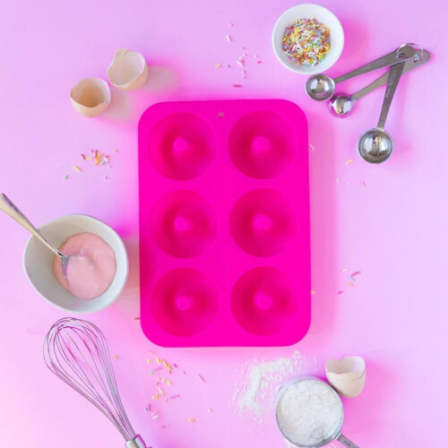 4Pcs Silicone Donut Mold Non-Stick 6-Cavity Set 1