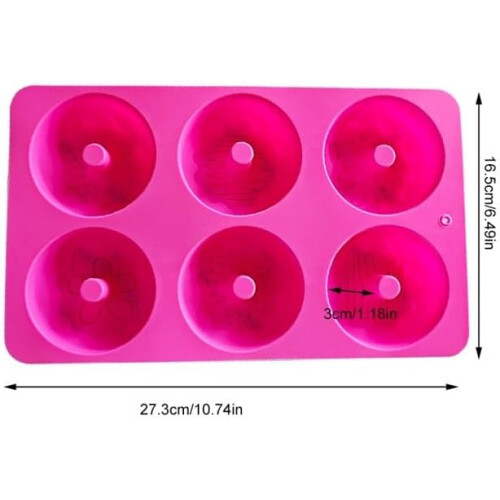4Pcs Silicone Donut Mold Non-Stick 6-Cavity Set 2