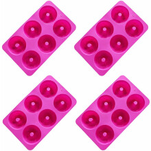4Pcs Silicone Donut Mold Non-Stick 6-Cavity Set