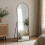 Gr8 Home 160x50cm Arched Black Aluminium Full Length Mirror 1