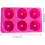 12Pcs Silicone Donut Molds, 6 Cavity Non-Stick 3