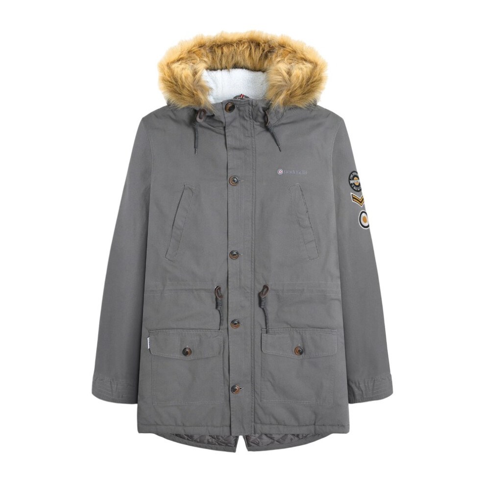 Lambretta (4Xl, Iron) Mens Sherpa Lined Parka Multicoloured