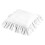 Housse de siège décorative en coton avec bords et-60*60cm Blanc 1